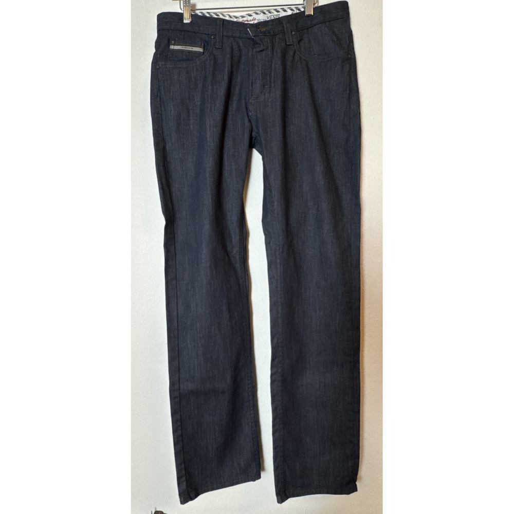 Vans Off the Wall Jeans 32x32 Mens Dark Wash Denim Straight Fit Custom Made